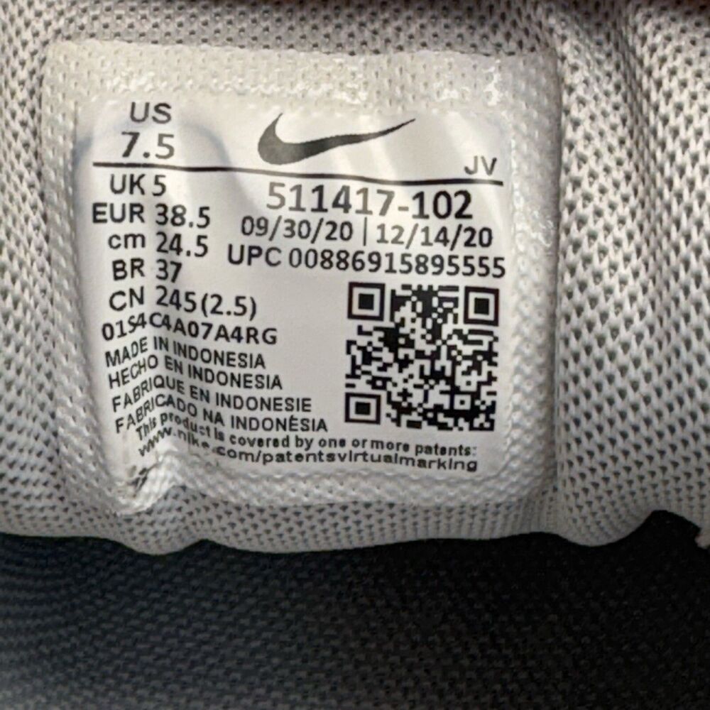 Nike Air Max Correlate Womens Size 7.5 Running Shoes Sneakers White Gray Fuchsia - Picture 14 of 14